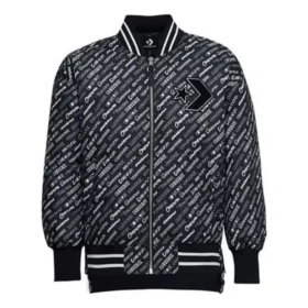 Bomber acolchada AOP Tallas asiáticas «Negro Blanco»