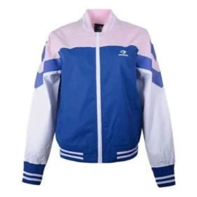 Bomber de béisbol sin acolchado, tallas asiáticas «Rosa Azul Blanco»