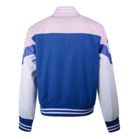Bomber de béisbol sin acolchado, tallas asiáticas «Rosa Azul Blanco»