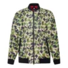Bomber utilitario estampado Tallas asiáticas «Verde amarillo»