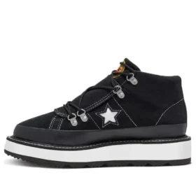 Bota con forro polar One Star Suela gruesa Negro Blanco