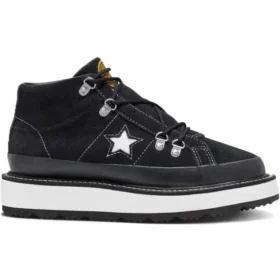 Bota con forro polar One Star Suela gruesa Negro Blanco