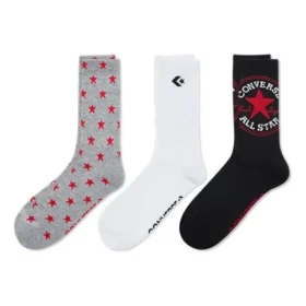 Calcetines cortos con estampado de logotipo «Black Grey White»