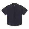 Camisa básica de manga corta tejida, tallas asiáticas, «Negro»