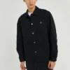 Camisa casual de manga larga Converse SS22 Cargo para hombre, color negro otoñal