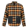 Camisa de manga larga con botones, tejido de patchwork a cuadros, tallas asiáticas «Amarillo»