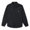 Camisa de manga larga con botones y bolsillos de carpintero, tallas asiáticas, «Negro»