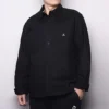 Camisa de manga larga con botones y bolsillos de carpintero, tallas asiáticas, «Negro»