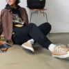 Camisa de manga larga con botones y bolsillos de carpintero, tallas asiáticas «Nuez de Brasil»