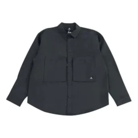 Camisa de manga larga de algodón, tallas asiáticas «Black»