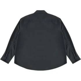 Camisa de manga larga de algodón, tallas asiáticas «Black»