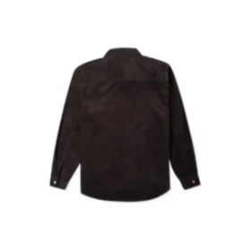 Camisa de pana con botones, tallas asiáticas, «marrón oscuro»