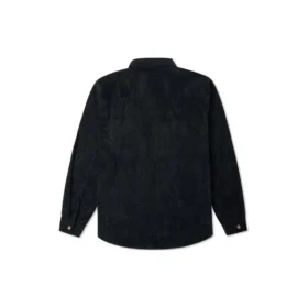 Camisa de pana con botones, tallas asiáticas, «Negro»