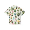 Camisa de resort con estampado vegetal, tallas asiáticas «Desert Sand Cactus Multi»