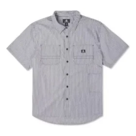 Camisa de sastre a rayas con botones, tallas asiáticas, «Gris»