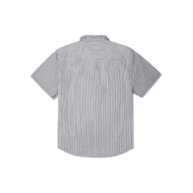 Camisa de sastre a rayas con botones, tallas asiáticas, «Gris»