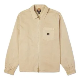 Camisa de trabajo de lona lavada con cremallera completa Tallas asiáticas «Nomad Khaki»