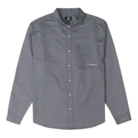 Camisa Oxford con botones, tallas asiáticas «Grey Blue»