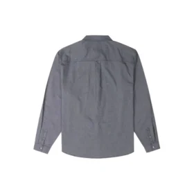 Camisa Oxford con botones, tallas asiáticas «Grey Blue»