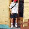 Camisa Park Gym con estampado integral Tallas asiáticas «Blanco»
