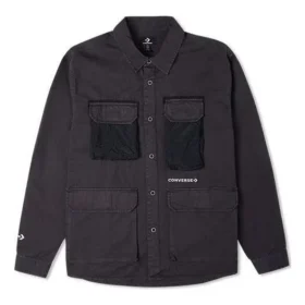 Camisa tejida Cozy Utility, tallas asiáticas, «Negro»