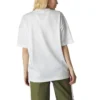 Camiseta Boxy de malla Areca Palm, tallas asiáticas «Blanco Negro»