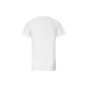 Camiseta casual de manga corta con logo en blanco