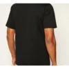 Camiseta casual de manga corta Converse para hombre con estampado de letras sueltas, color negro