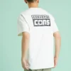 Camiseta casual retro de manga corta con estampado de letras en amarillo crema