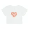 Camiseta Colourful Heart, tallas asiáticas, «Blanco»