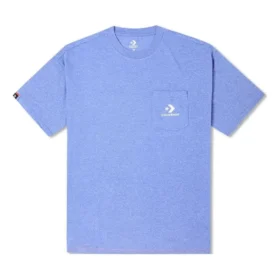 Camiseta con bolsillo bordado Tallas asiáticas «Washed Indigo»