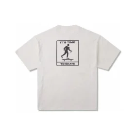 Camiseta con bolsillo de skateboard, tallas asiáticas «Beige»
