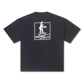 Camiseta con bolsillo de skateboard, tallas asiáticas «Negro»