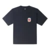 Camiseta con bolsillo y parche de fruta, tallas asiáticas, «Negro»