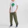 Camiseta con calaveras, flores y gafas de sol – Tallas asiáticas «White»