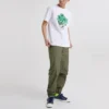 Camiseta con calaveras, flores y gafas de sol – Tallas asiáticas «White»