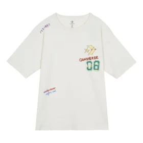 Camiseta con el logotipo «Put-a-Smile-On-Your-Face» Tallas asiáticas «Blanco»