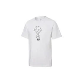 Camiseta con gráfico de baloncesto «Blanca»