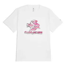 Camiseta con gráfico de estrellas, chevrones y nubes Tallas asiáticas «Blanco»