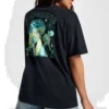 Camiseta con gráfico de setas Tallas asiáticas «Negro verde azulado»