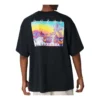 Camiseta con gráfico Inverted Desert, tallas asiáticas «Negro»