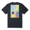 Camiseta con gráfico Neon Nature, tallas asiáticas, «Negro»