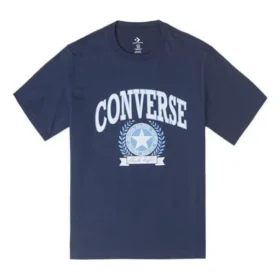 Camiseta con gráfico retro universitario, tallas asiáticas «Azul»