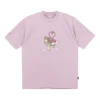 Camiseta con logo de corazón y lazo para zapatos, tallas asiáticas, «Blush Purple»