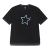 Camiseta con logo de One Star, tallas asiáticas, «Negro azul»