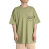 Camiseta con logo en el bolsillo, tallas asiáticas «Army Green»