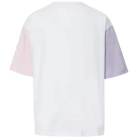 Camiseta con logo impreso, tallas asiáticas «Blanco Rosa»