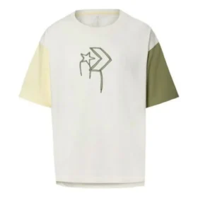 Camiseta con logo impreso Tallas asiáticas «Blanco Verde»