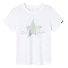Camiseta con logo impreso Tallas asiáticas «White Silver»