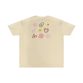 Camiseta con logotipo de fruta, tallas asiáticas «Beige»